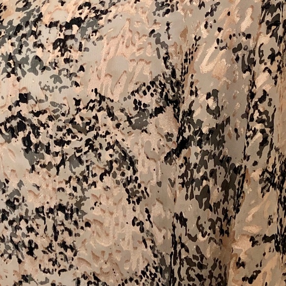 Parker Blush-Pink/Black Snake Silk Kimono Top - Picture 11 of 12